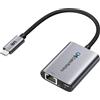 Cable Matters Adattatore USB C a Ethernet 2,5Gb con Ricarica 140W PD 3.1, 2.5 Gigabit (2.5GbE) USBC to RJ45, Compatibile con USB4/Thunderbolt 4/5, MacBook, Laptop e Dispositivi USBC