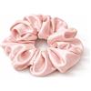 Generisch Elastico per capelli in seta di alta qualità in 100% seta di gelso - Scrunchies di lusso per uno styling delicato e capelli sani. (2, Rosa)