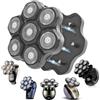 liroke 7 lame magnetiche di ricambio universali per Rossifur Lovcoyo Gisaae Bazivve ElectriBrite Freebird Testine di ricambio per rasoio (nero, 7 magnetiche)