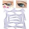 DAQIEPIN 1 pezzo Set di stencil riutilizzabili per sopracciglia ombretto eyeliner