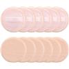 KASLCWA 12 Pezzi Rotondo in Velluto Viso Trucco, Rotondo Powder Puff, Spugna Rotonda in Velluto, Piumini Da Cipria Morbidi, trucco compatto, Nastro Spugna Cuscino Applicatore (Colore Pelle)