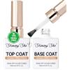 Shining She Base e Top Coat Semipermanente TPO-Free HEMA-Free, Smalti per Unghie in Gel UV LED Base Semipermanente Unghie per Principianti Manicure DIY in casa, 2x15ML