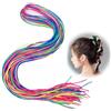Nodcows 30 Pezzi Extension Capelli Bambine, Ciocche Capelli per Trecce Capelli Fili Colori Sfumati, Fascia per Capelli Intrecciata Bambine, Estensioni Capelli Trecce Glitter, per Festival Festa (85cm)
