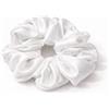 Generisch Elastico per capelli in seta di alta qualità in 100% seta di gelso - Scrunchies di lusso per uno styling delicato e capelli sani. (2, Bianco)