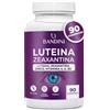 Bandini® Luteina e Zeaxantina ad Alto Dosaggio, Integratore Occhi e Vista | Antiossidante con Mirtillo Nero e Vite Rossa, Zinco, Vitamine A, B2, E - Supporto Visivo Naturale - 90 Compresse (+3 mesi)