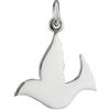 NKlaus Catena Charm Colomba della Pace Golubica Mira 925 Argento Pace Speranza Amuleto 15301