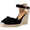 Castañer Chiarita/8/001 - Espadrillas Donna, Nero (Negro 100)