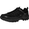 CMP Rigel Low Trekking Shoes Wp, Scarpe da trekking Uomo, Nero-Nero, 44 EU