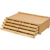 DJAR Cavalletto da Pittura in Legno, Cavalletto a Cornice ad A Regolabile per Bambini e Adulti, Espositore Pieghevole, Supporta Tele fino a 106 cm