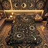 Homemissing Set di biancheria da letto con copripiumino con sole e luna, stile bohémien, esotico, galassia, astrologia, per ragazzi, ragazze, adolescenti, con simpatici segni zodiacali, biancheria da
