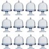 YKKJ 12 Pezzi Mini supporto per torta，Mini Alzata per Torta，per Matrimoni, Baby Shower, Bomboniere, Feste di Compleanno.（blu）