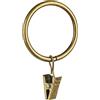 Yrhrol 40 anelli per tende da 1.5 pollici per asta da tenda, anelli per tende in ottone antico con clip, anelli decorativi per tende da appendere per l'interno con diametro dell'asta per tende per bagno