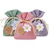 DAHI 18 Pezzi Sacchetti Juta per Confetti, Sacchettini Bomboniere Portaconfetti 10 x 14 cm, Vuoti per Lavanda, Sacchetti Regalo in Stoffa Piccoli, Sacchetto per Matrimonio Comunione Battesimo Natale