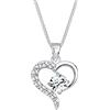 Elli Collana con Pendente a Cuore da Donna in Argento 925