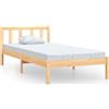 vidaXL Letto in legno massiccio senza materasso