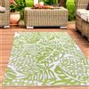 Carpetia Tappeto tropicale da esterno per patio e giardino in verde Dimensioni - 180 x 280 cm