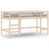 vidaXL Letto a soppalco per bambini con scala 90x200 cm in legno di pino massiccio
