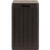 Toomax Cestino in plastica per esterni Toomax RIO GARDEN 38 x 38 x 65 cm 80 l marrone
