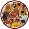 Berkin Arts Tappeto rotondo artistico da 24,per ingresso, effetto lana sintetica, lavabile in lavatrice e ad asciugatura rapida,fondo antiscivolo rinforzato,adatto per ingressi/cucine/bagni/soggiorni (girasole)