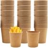 LEKEFETO 200 bicchieri di carta da 100 ml, ecologici, in carta kraft marrone, per espresso, bevande e feste, biodegradabili, a prova di perdite