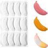Flivra Stampo in Silicone 3D banana, Stampo per banana 3D, stampo in silicone con 12 cavità Per Cioccolato Torta Mousse Pasticceria Torta Decor Cupola Mousse, u portasapone, gelatina (C)