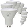SUNSEED 10x GU10 8,5W, LAMPADINA LED FARETTO, Luce Naturale 4000K 806 Lumen 120°, 60W Equivalente