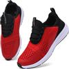 Mnking Scarpe da Ginnastica Uomo Donna Scarpe Corsa Sportive Running Fitness Trail Mesh Leggera Respirabile Gym Sneaker Basse Nero Bianco EU38