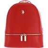 U.S. POLO ASSN. Zaino donna Jones Cielo Skyway Blue Biscotto Bianco Rosso Nero (Rosso)