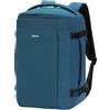ECOHUB Zaino Ryanair 40x20x25, Zaino da Viaggio da 20L con 10 Tasche, Valigia Bagaglio a Mano Porta PC 14 pollici, Zaini Donna Uomo in PET Riciclato per Trekking e Lavoro（Blu Verde）