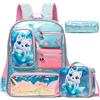 HTgroce Zaino Scuola Elementare Bambina, Zaino Zainetto Bambino Zaino Scuola Elementari Zaino da Viaggio Bambina
