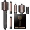 OKWRAP Spazzola Ad Aria Calda 5 in 1 Hair Styler Set, 110000 RPM Styler Capelli, 1300W Include Funzioni Quali Asciugacapelli Arricciacapelli e Spazzola Asciugacapelli, Per Creare Acconciature Diverse