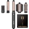 OKWRAP Spazzola ad Aria Calda 5 in 1 Asciugacapelli1300W Multi Styler Air | Spazzola Asciugacapelli Dotato di Funzioni Quali Asciugacapelli Arricciacapelli Spazzola Capelli Ricci Ioni Negativi