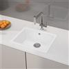 evineo line 600 lavello da cucina La: 55 P: 43 cm, QUN100WE, line 600 bianco [Lavelli da Cucina > per Base Sottolavello a partire da 60 cm]