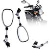 APEBAZY Universale Specchietti Moto Omologati Cromati 10mm 8mm | specchietto moto Omologati Alluminio