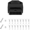 EMSea Strumento Diagnostico Per Auto OBD2 OBD II Presa Di Estensione Diagnostica Per Veicolo Da 16 Pin Maschio A Femmina Con Strumento Diagnostico Per Viti (Nero)