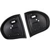 CANTONDZ 2XCoppia di guarnizioni per specchietto retrovisore per auto Compatibile con Mercedes C E Class W211 W203 2003-2006 413131418 Nero