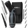 KLRStec Multitool professionale 2 in 1 - Set di cacciaviti e seghe a mano in uno da 12 parti
