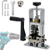 LILOOVKE Spelafili 1-25mm Spellacavi Elettrici Macchina Spelafili Elettricista Spelacavi manuale alimentato Può essere fissato o rimosso Pinza Spelafili per il riciclo dei rottami di rame (argento)