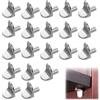 Gudalea 20 Pezzi Supporto Per Mensola, Reggimensola, Reggimensola Vetro, Perni Per Mensole, 5mm Reggimensola Pioli Vetro Supporto, Adatto Per Armadi, Armadi, Librerie, Argento