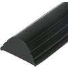 Yearninglife Striscia per doccia pieghevole, autoadesiva, per separazione a umido e a secco, per bagno/cucina (nero, 1 m)