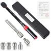 ZHONG AN Set Chiave Dinamometrica Professionale 1/2, 13,5-217 Nm (10-160 ft-lb) con Bussole 17/19/21mm, Prolunga e Adattatori (1/4, 3/8), Cricchetto di Precisione per Auto, Moto e Officina