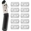 Kiuiom Taglia Pellicola In Vinile,Taglierino Coltello Cutter,Coltello In Fibra Di Carbonio,Strumento Di Auto Involucro Del Vinile,Foil Coltello Con Rivestimento Speciale,Con 10PZ Lame Di Ricambio,Kiuiom