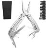 Gvolatee Pinza Multiuso 11 in 1, Pieghevole Multitool in Acciaio Inossidabile con Cacciavite Punte, Coltello Tascabile, Multifunzione