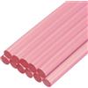 QUARKZMAN Mini Bastoncini di Colla a Caldo per Pistola per Colla 7mm x 100mm Rosa Trasparente 12pz