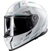 LS2 Casco FF811 VECTOR 2 ALIZER Bianco Argento LS2