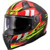 LS2 Casco FF811 VECTOR 2 CARBON TANTIC Rosso Giallo LS2