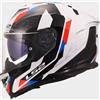 LS2 Casco FF818 STORM 3 SPORTY Bianco Blu Rosso LS2
