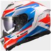 LS2 Casco FF818 STORM 3 KOMAI Bianco Rosso Blu LS2