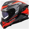 LS2 Casco FF818 STORM 3 KOMAI Nero Rosso LS2