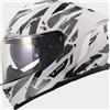 LS2 Casco FF818 STORM 3 KAOS Bianco Grigio LS2
